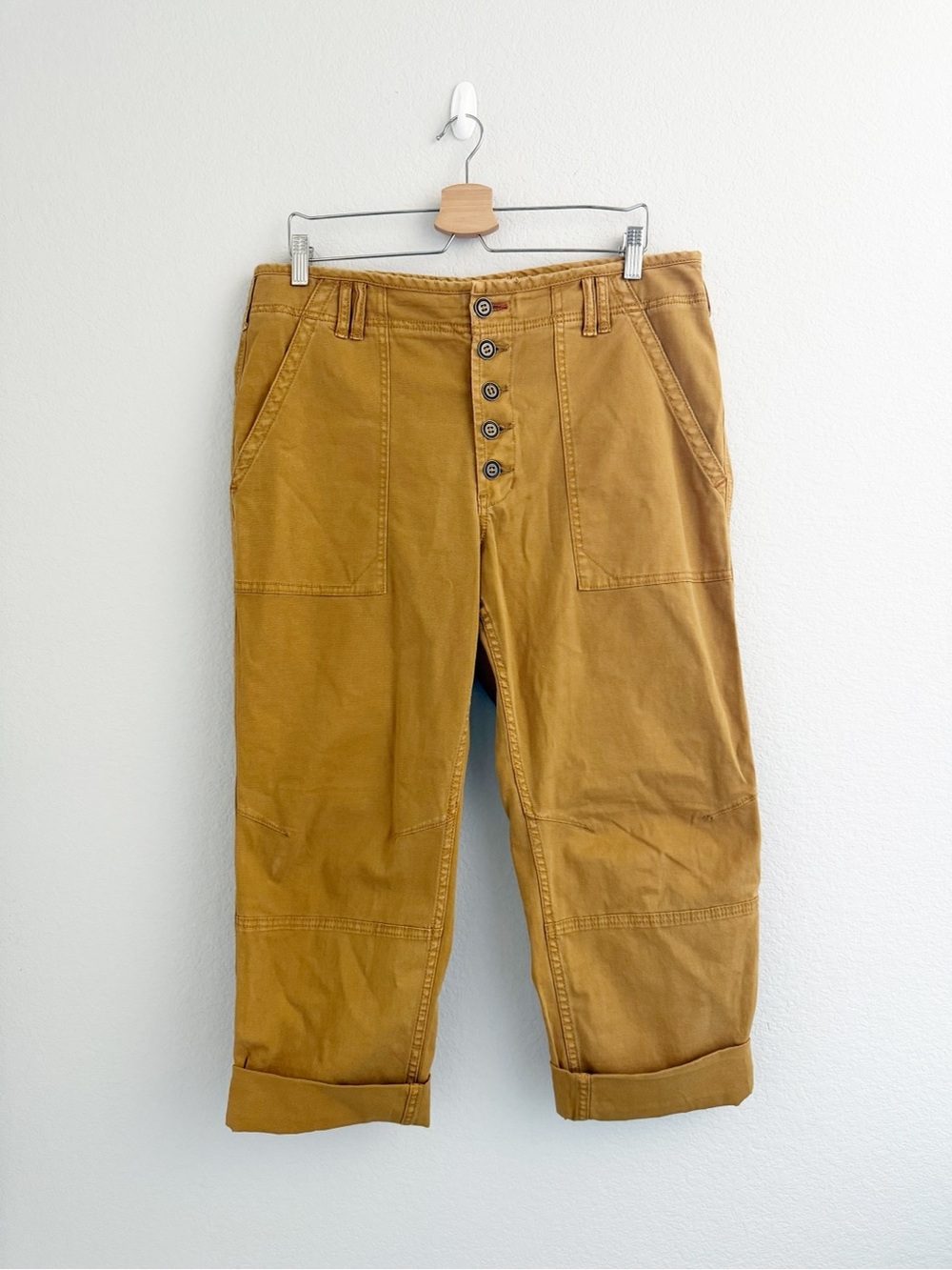 Anthropologie The Wanderer Honey Brown Utility Pants - Picture 2 of 9